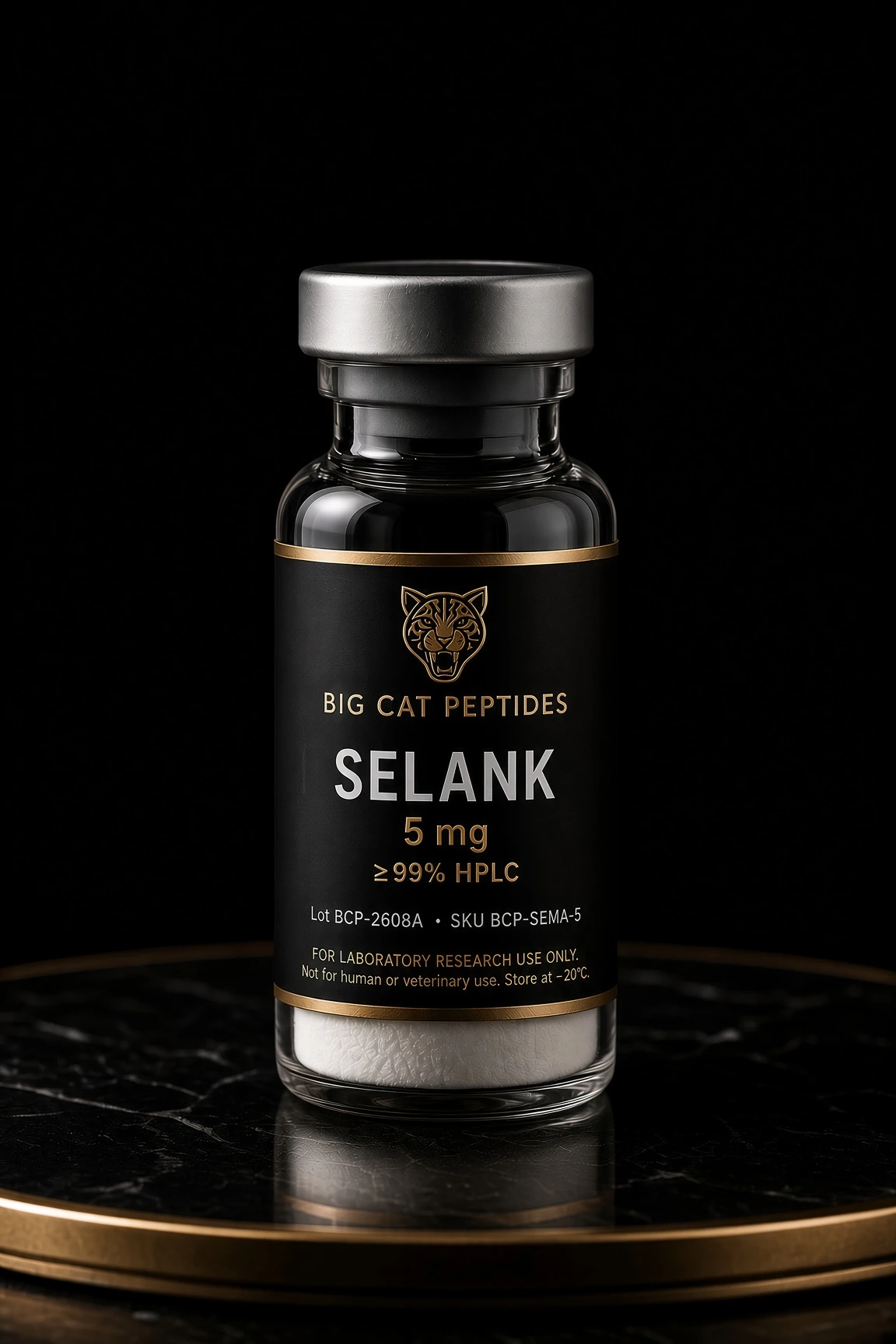 Selank research vial